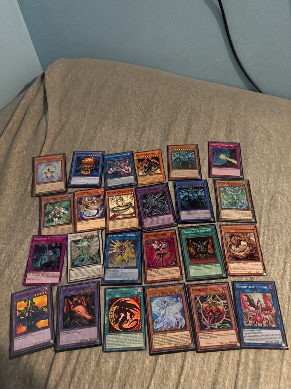 YuGiOh card lot holographic rare trading cards yu gi oh